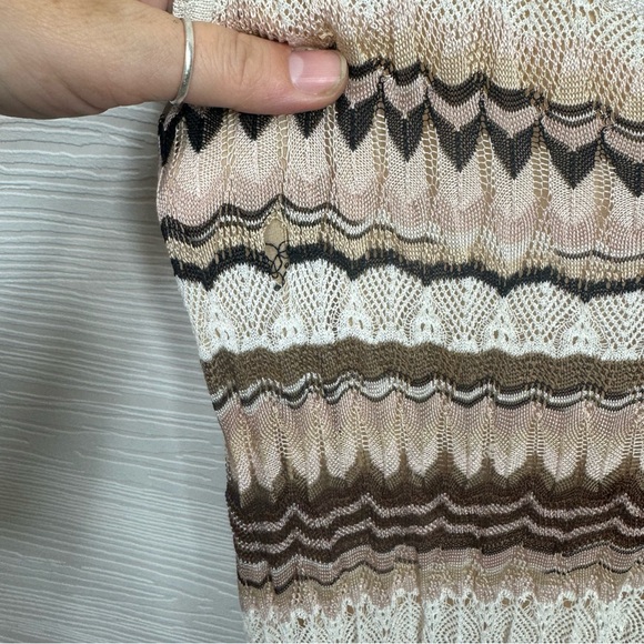Missoni Beige and Brown Striped Midi Dress - Picture 6 of 14